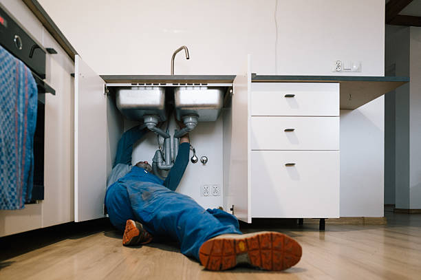 Professional Emergency Plumber technician working in Alamo, IN